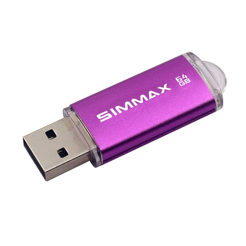 SIMMAX Memory Stick 64GB USB 2.0 Flash Drives Thumb Drive Pen Drive (64GB Purple) - Image 3